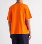 Moncler Genius - 1 JW Anderson Logo-Appliquéd Cotton-Jersey T-Shirt - Orange