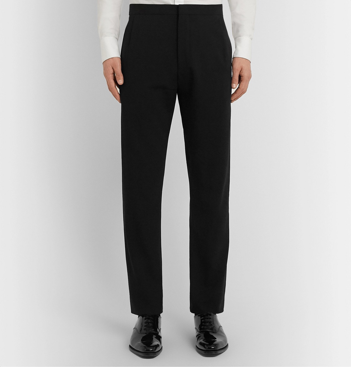 Mens Giorgio Armani black Virgin Wool Tailored Trousers | Harrods #  {CountryCode}
