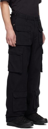 RCOS Black Cotton Cargo Pants