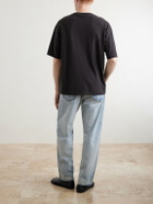 Auralee - Organic Cotton-Jersey T-Shirt - Black