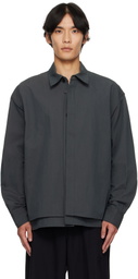 LE17SEPTEMBRE Gray Double Layered Relaxed Shirt
