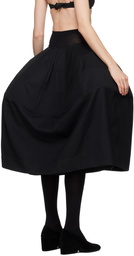 Comme des Garçons Black Paneled Midi Skirt