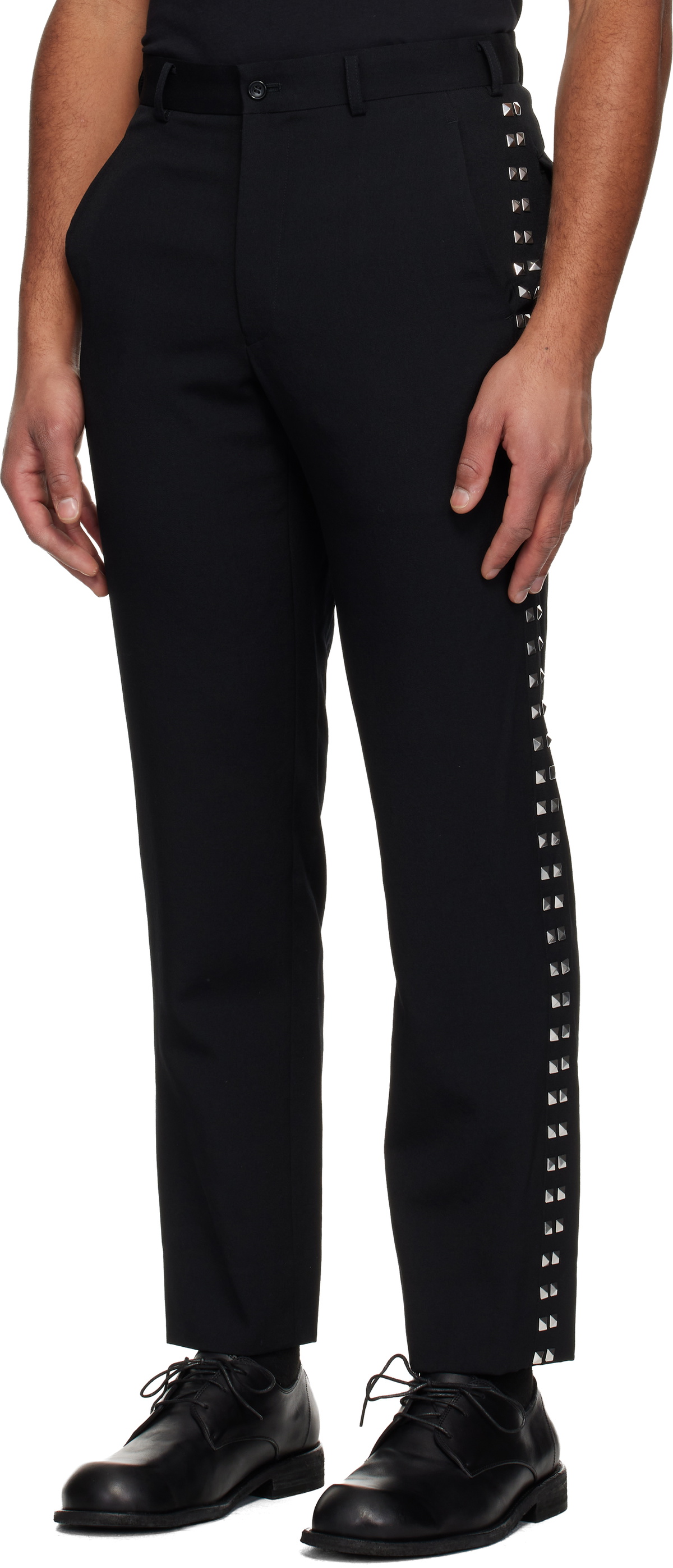Black Comme des Garçons Black Studded Trousers