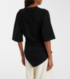 Róhe Gathered cotton T-shirt