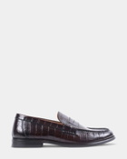 Steve Madden Murrayy Dress Shoes in Brown Croco