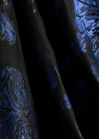 Rebecca Vallance Alexandra Floral-jacquard Woven Maxi Dress Navy