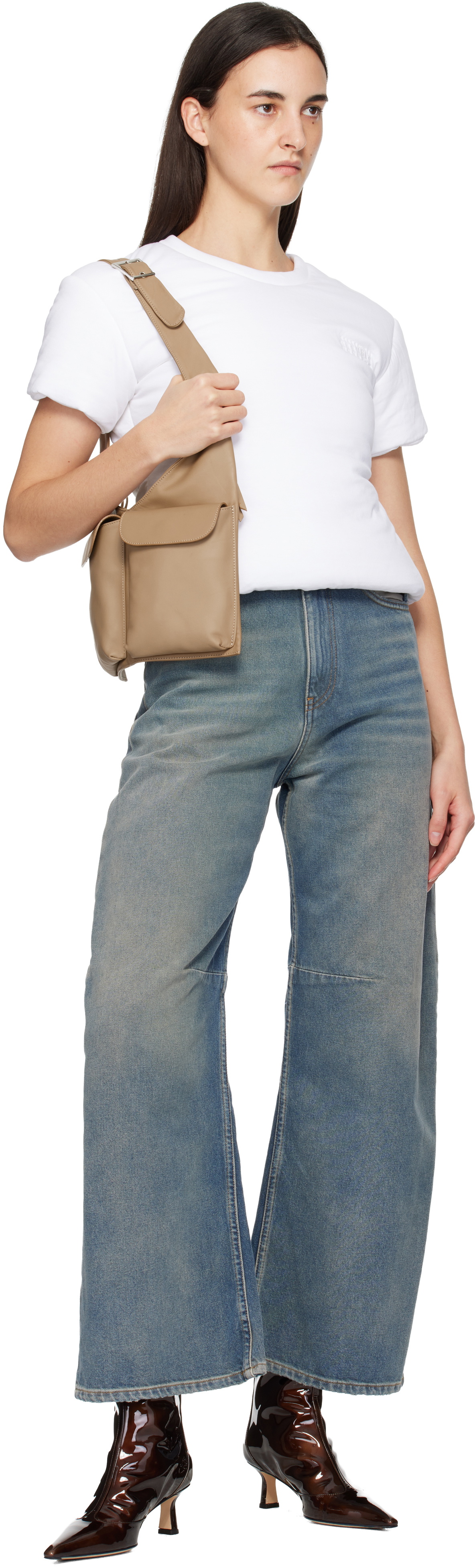 Maryam Nassir Zadeh Beige Julian Bag