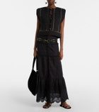 Marant Etoile Paoline lace-trimmed maxi skirt