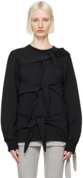 OPEN YY Black Triple Knot Crewneck Long Sleeve T-shirt