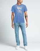 Erl Mens T-shirt Pastel in Blue
