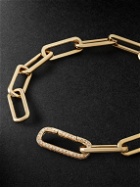 Ileana Makri - Seamless Oblong Gold Diamond Chain Bracelet - Unknown