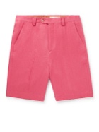 UMIT BENAN B - Straight-Leg Linen Shorts - Pink