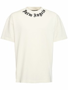 PALM ANGELS Neck Logo Cotton T-shirt