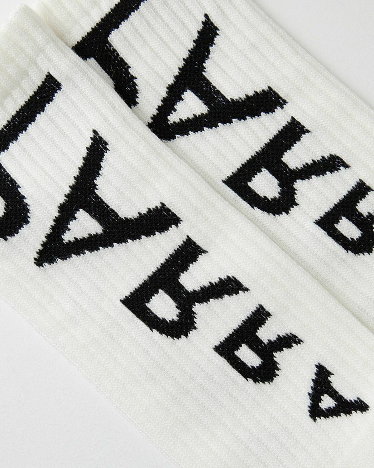 By Parra REVERSED FLAG LOGO CREW SOCKS White Men