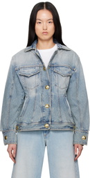 DARKPARK Blue Gwen Bustier Denim Jacket