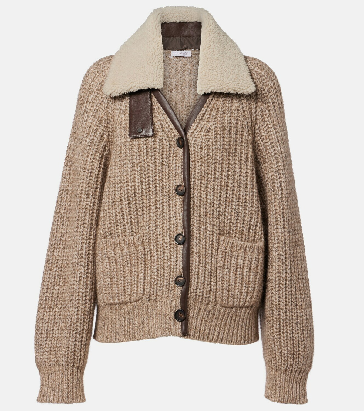 Brunello Cucinelli Cashmere, mohair, and wool-blend jacket