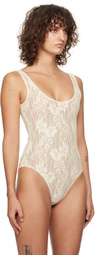 ZIMMERMANN Off-White Scoop Neck Bodysuit