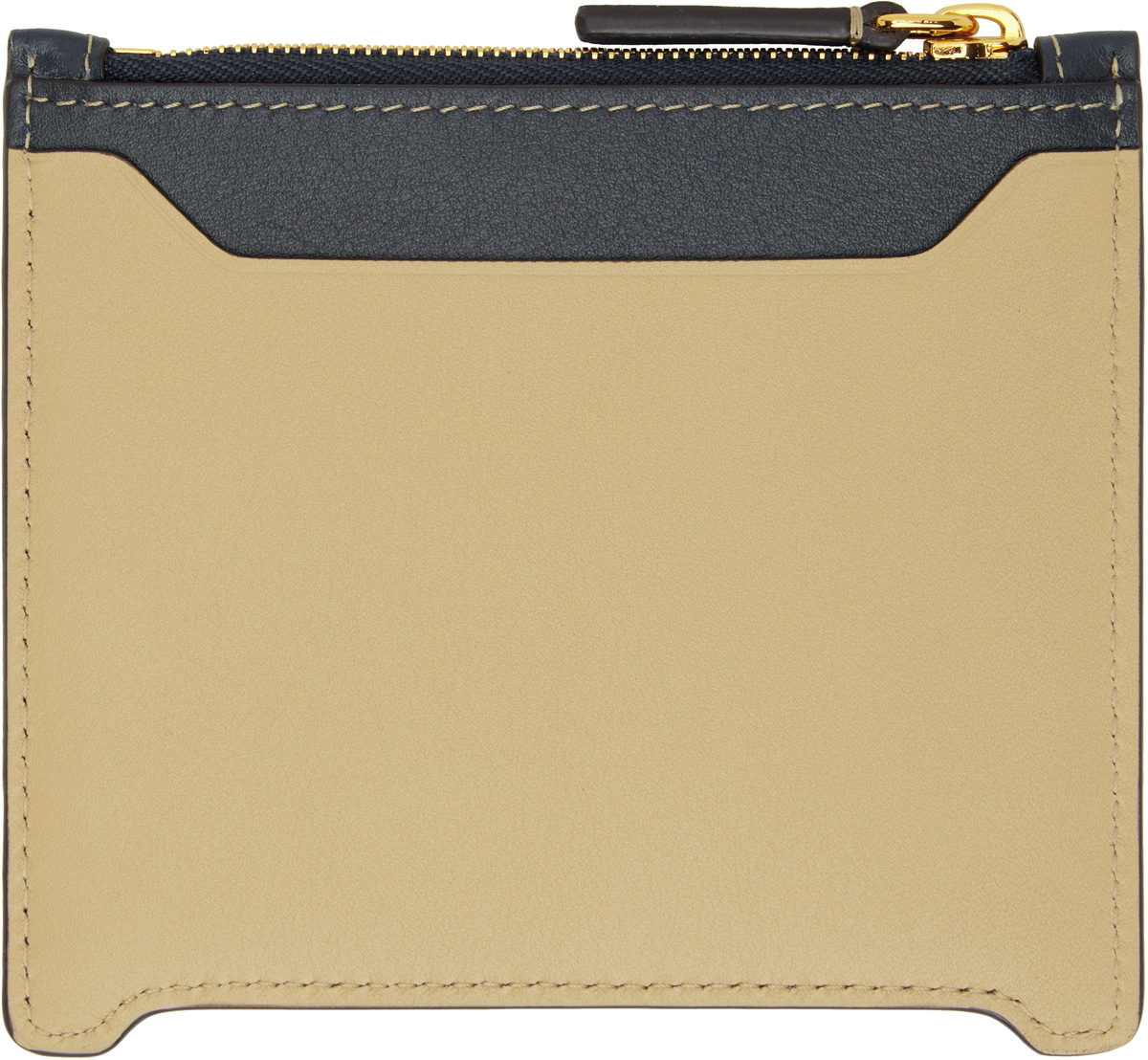 Marni Blue & Beige Leather Trunkaroo Card Holder