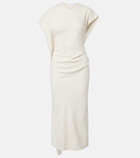 Victoria Beckham Victoria draped crêpe satin midi dress