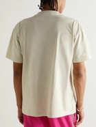 Palm Angels - Logo-Print Cotton-Jersey T-Shirt - Neutrals