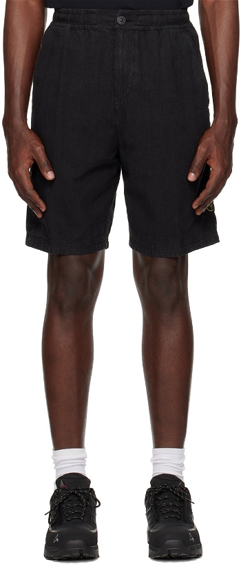 Photo: Stone Island Black Comfort Shorts