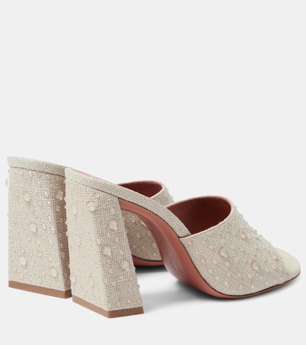 サンダル・ミュール AMINA MUADDI Brown suede Brigitte mules Amina Muaddi Brigitte Slipper 95 mules Amina Muaddi