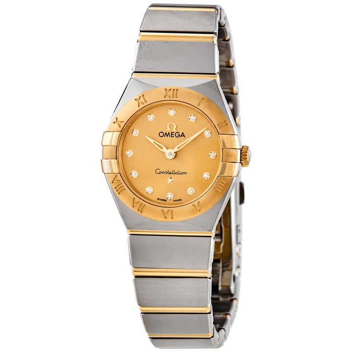 Photo: Omega Constellation Manhattan Quartz Diamond Champagne Dial Ladies Watch 131.20.25.60.58.001
