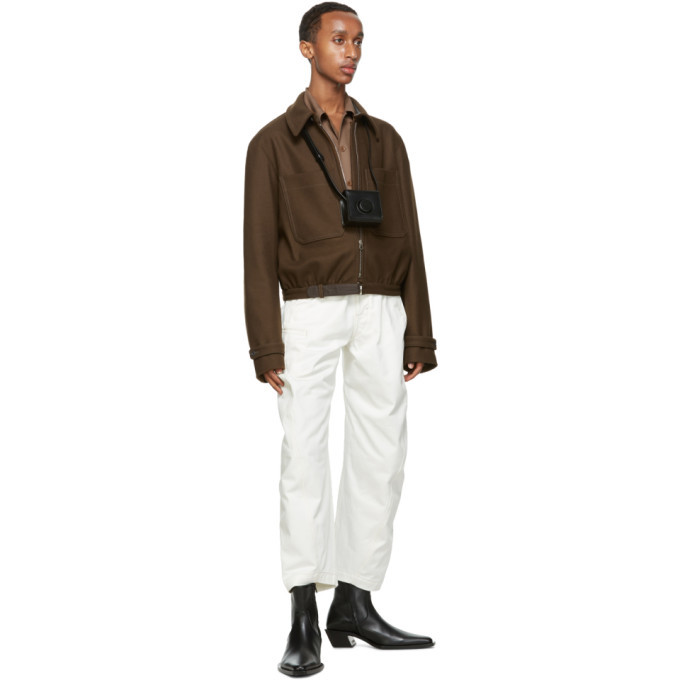Lemaire Brown Convertible Collar Shirt Lemaire