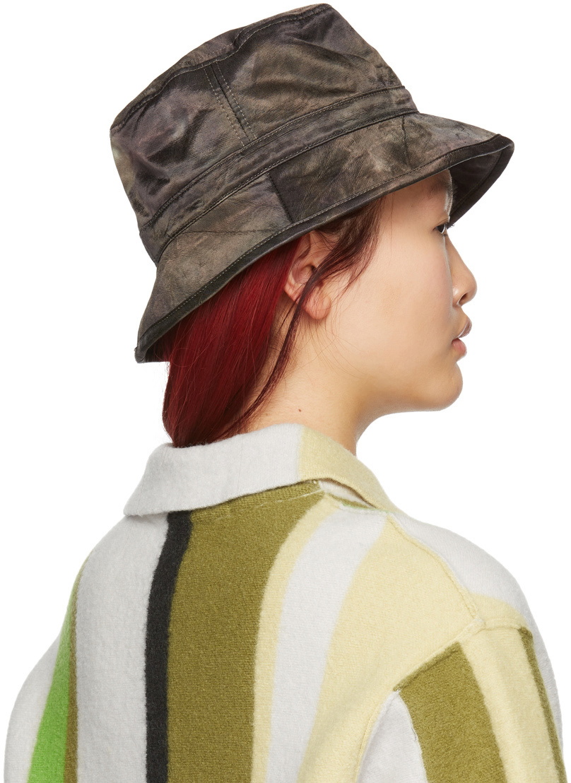 PERVERZE Brown & Green Cover Bucket Hat