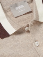 John Smedley - Lou Dalton Striped Merino Wool Polo Shirt - Neutrals