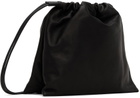 Y's Black Soft Leather Metal Clasp Pochette Bag