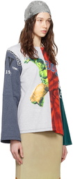 Conner Ives Multicolor Reconstituted Long Sleeve T-Shirt