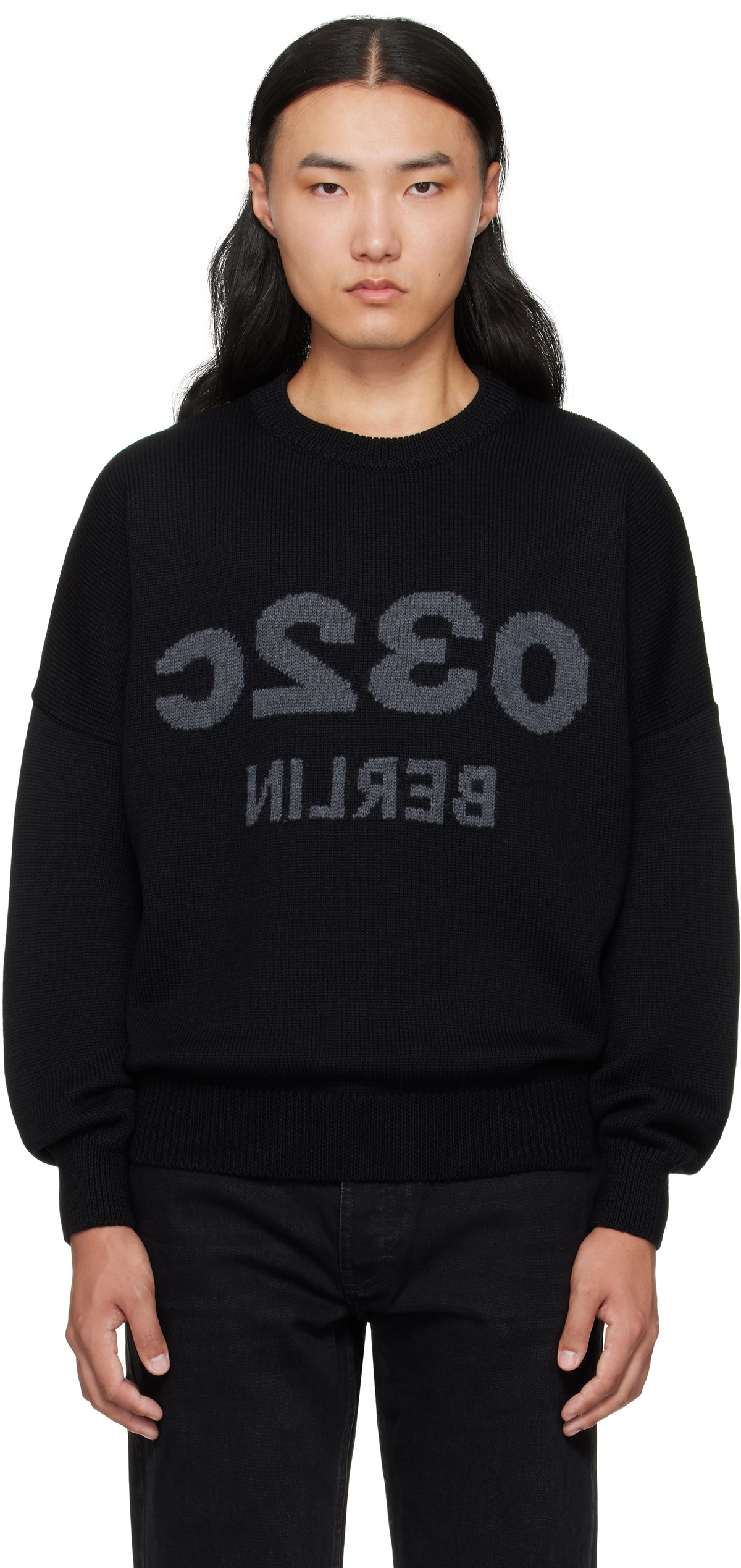 032c Black Selfie Sweater
