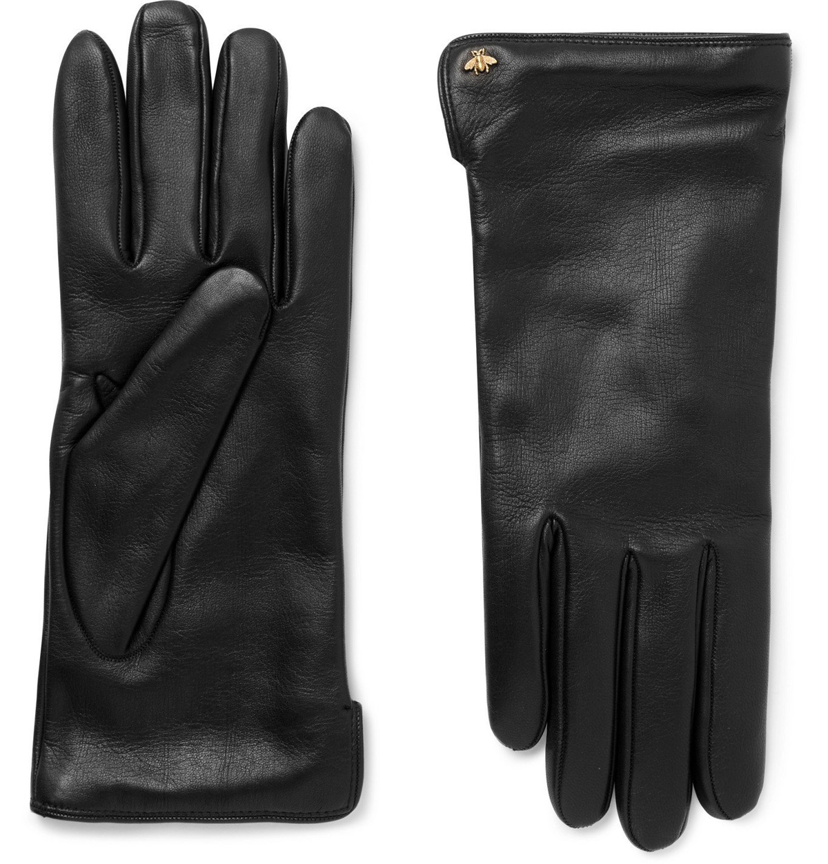 Leather hat & gloves Gucci Black in Leather - 34393649