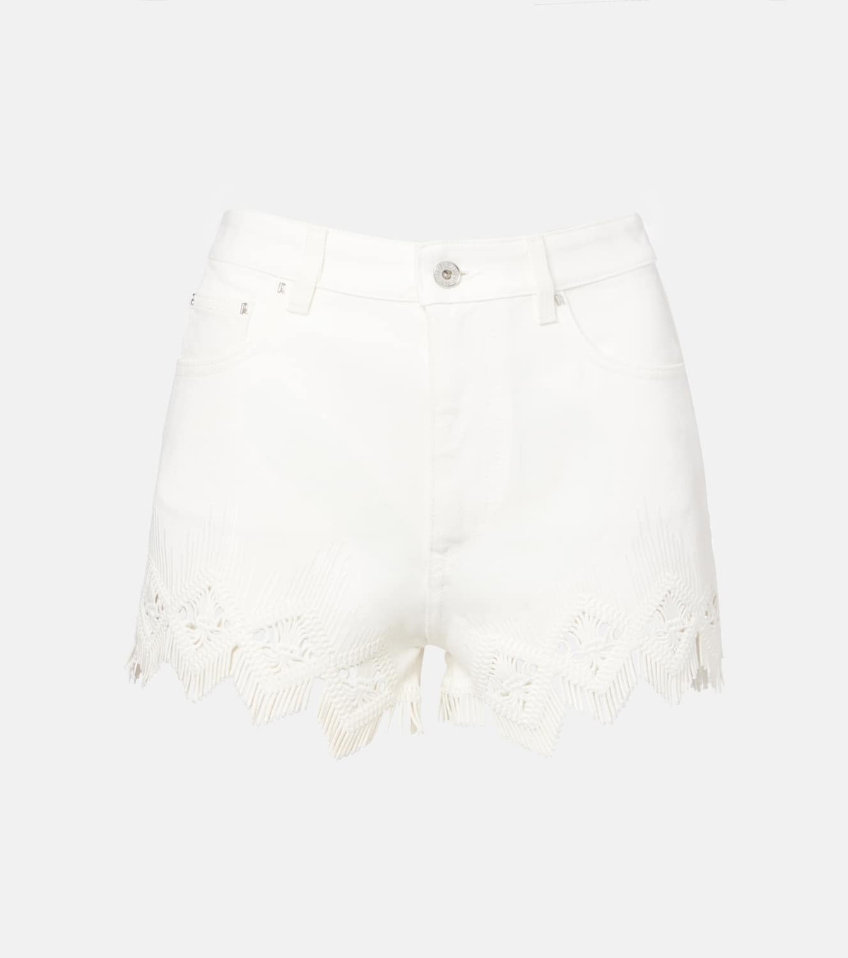Rabanne Macramé cotton shorts