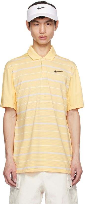 Photo: Nike Yellow Dri-FIT Tiger Woods Polo