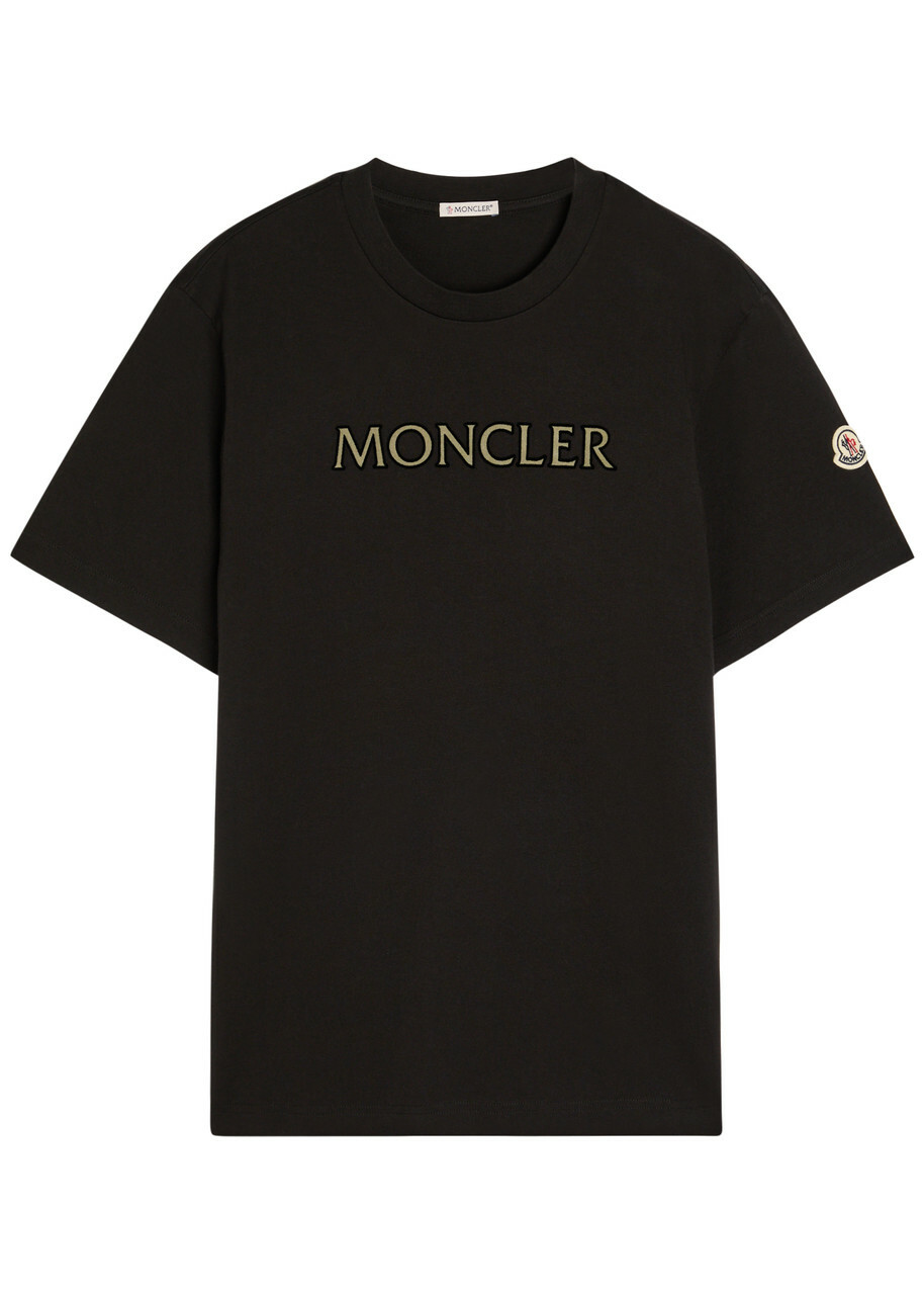 Moncler Logo Cotton T-shirt Black