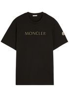 Moncler Logo Cotton T-shirt Black