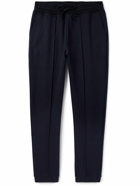 Loro Piana - Whitney Tapered Cotton, Silk and Cashmere-Blend Jersey Sweatpants - Blue