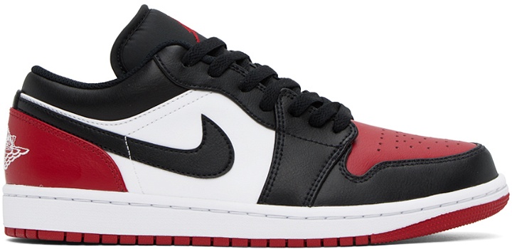 Photo: Nike Jordan Red & Black Air Jordan 1 Low Sneakers