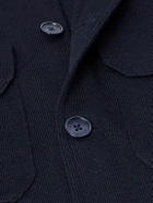 Orlebar Brown - Brigg Merino Wool Shirt Jacket - Blue