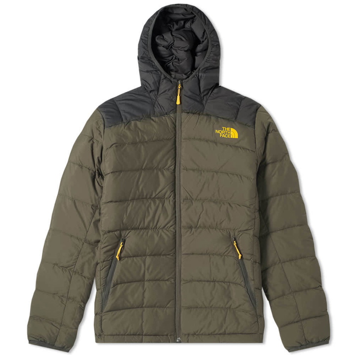 Photo: The North Face La Paz Hooded Jacket Taupe Green & Asphalt Grey