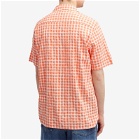 Armor-Lux Men's Check Vacation Shirt in Coral