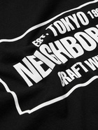 Neighborhood - Logo-Print Cotton-Jersey T-Shirt - Black