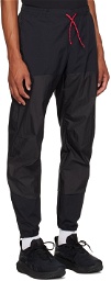 District Vision Black Paneled Trousers