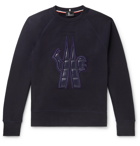 Moncler Grenoble - Logo-Appliquéd Fleece-Back Cotton-Jersey Sweatshirt - Blue