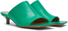Bottega Veneta Green Stretch Mules