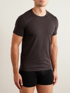 TOM FORD - Logo-Appliquéd Stretch-Cotton Jersey T-Shirt - Brown