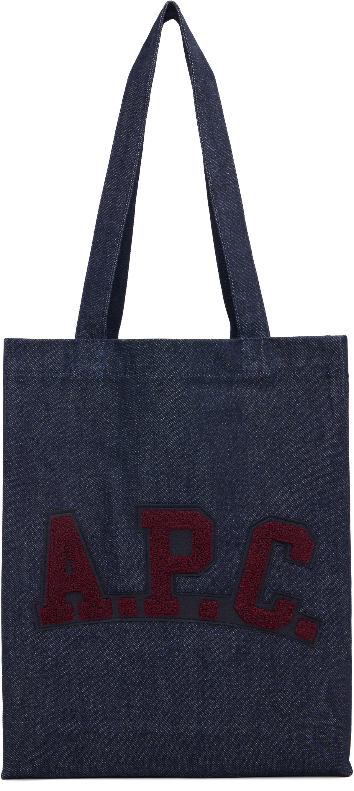 A.P.C. Women's Small Tote Ninon Bag in Indigo A.P.C. A.P.C. Women's Small Tote Ninon Bag in Indigo A.P.C.