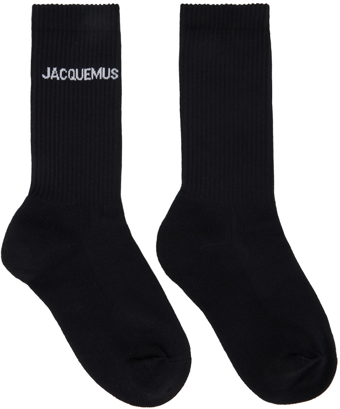 Photo: Jacquemus Black Le Papier 'Les Chaussettes Jacquemus' Socks